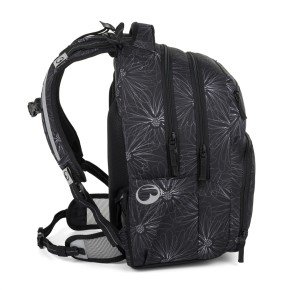 Bagmaster ZIPSTER 25 A studentský set – černý s bílými květy