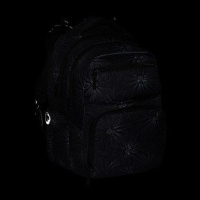 Bagmaster ZIPSTER 25 A studentský set – černý s bílými květy