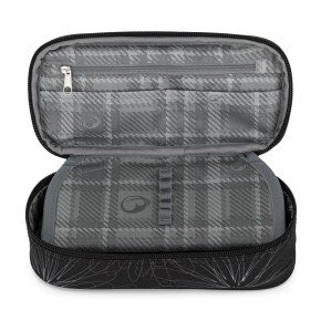 Bagmaster ZIPSTER 25 A studentský set – černý s bílými květy