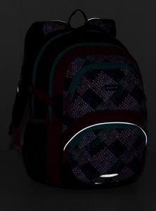 Bagmaster THEORY 20 A školní batoh - růžovo tyrkysový
