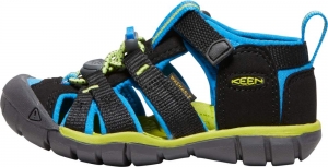 Dětské sandály Keen  Seacamp II CNX children black/brilliant blue