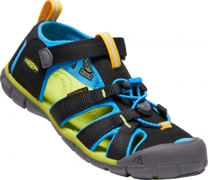 Dětské sandály Keen Seacamp II CNX youth black/brilliant blue