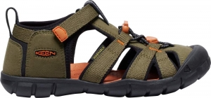 Dětské sandály Keen Seacamp II CNX youth dark olive/gold flame