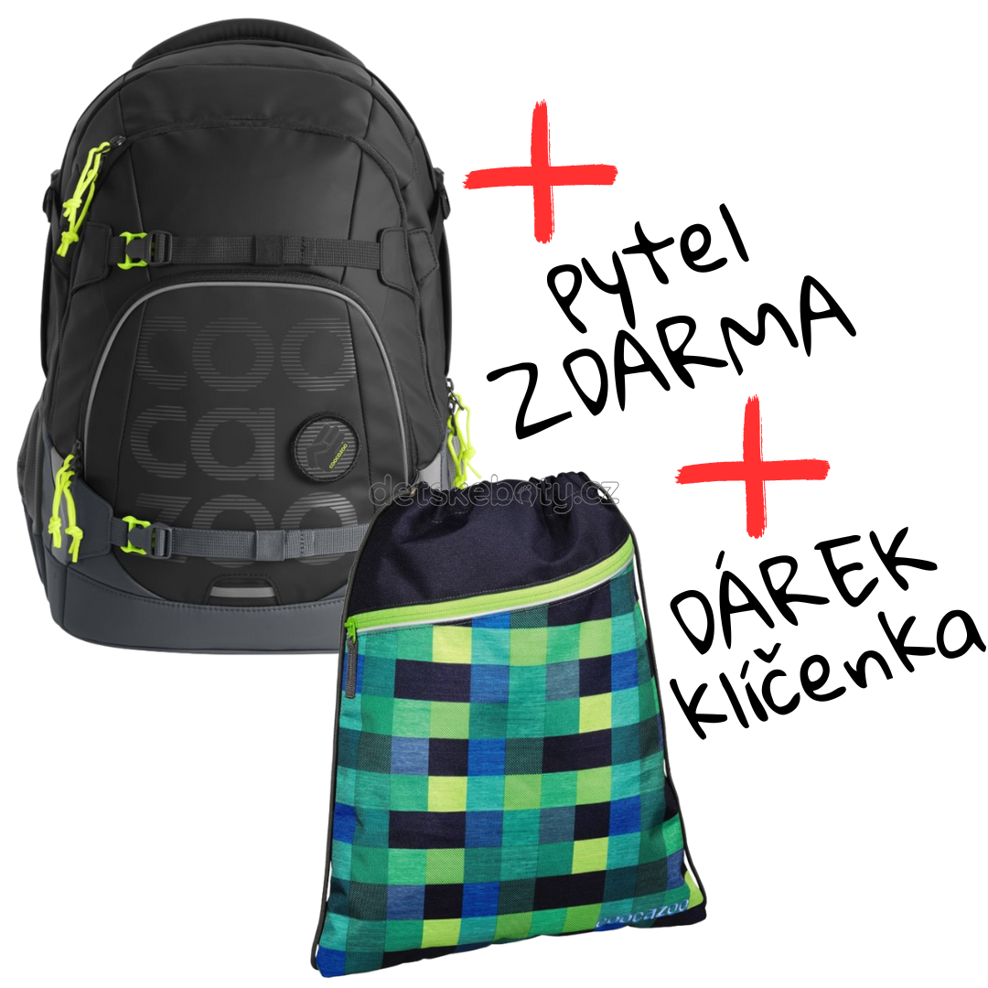 Školní batoh coocazoo MATE, Tarp Black Thunder