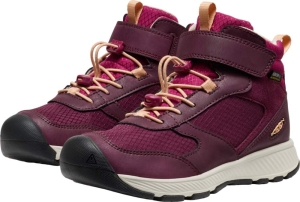 Dětské celoroční boty Keen SKUA MID WP YOUTH fig/peach fuzz