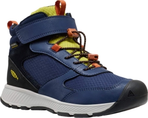 Dětské celoroční boty Keen SKUA MID WP YOUTH naval academy/rogue green