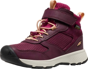 Dětské celoroční boty Keen SKUA MID WP CHILDREN fig/peach fuzz