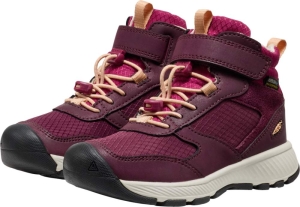 Dětské celoroční boty Keen SKUA MID WP CHILDREN fig/peach fuzz