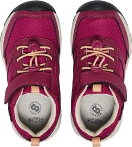 Dětské celoroční boty Keen SKUA WP CHILDREN beaujolais/peach fuzz