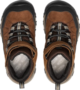 Dětské celoroční boty Keen TARGHEE IV MID WP CHILDREN bison/brindle