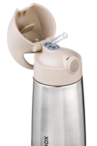 b.box 1339 Termoska na pití s brčkem 350 ml - béžová