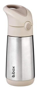 b.box 1339 Termoska na pití s brčkem 350 ml - béžová