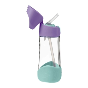 b.box 500303 Lahev na pití s brčkem 450 ml - lilac pop