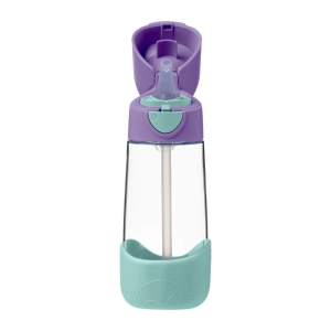 b.box 500303 Lahev na pití s brčkem 450 ml - lilac pop