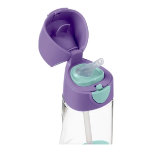 b.box 500303 Lahev na pití s brčkem 450 ml - lilac pop