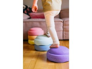 Stapelstein Balanční stohovací kameny Duha pastel- 6 ks