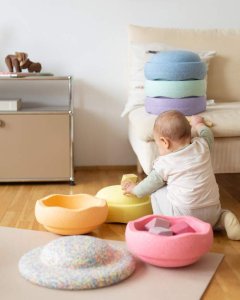 Stapelstein Balanční stohovací kameny Pastel + balanční deska