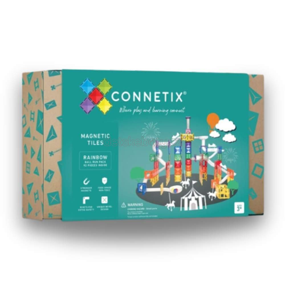 Connetix Tiles - Kuličková dráha 92 ks