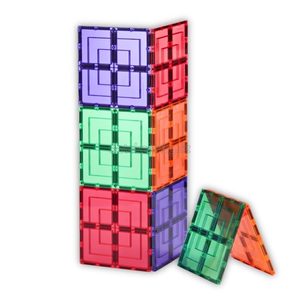 Learn and grow- Magnetická stavebnice Velké čtvercové balení