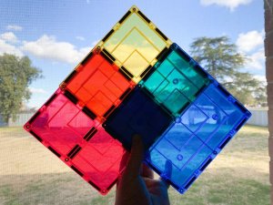 Learn and grow- Magnetická stavebnice Velké čtvercové balení