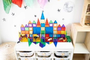 Learn and grow- Magnetická stavebnice Builders pack 110 ks