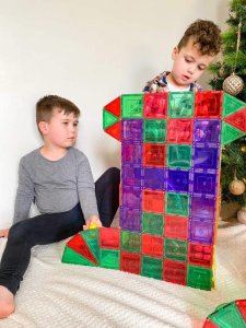 Learn and grow- Magnetická stavebnice Builders pack 110 ks