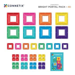 Connetix Tiles - Bright Portal Pack 48 pc