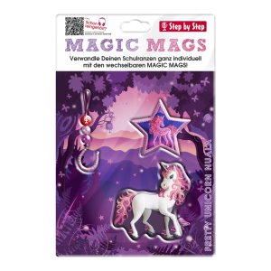 Doplňková sada obrázků MAGIC MAGS, Pretty Unicorn Nuala, pro aktovky a batohy Step by Step