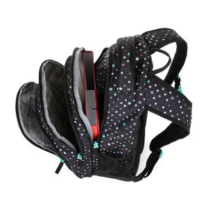 Bagmaster SUPERNOVA 23 A studentský batoh - černo tyrkysový