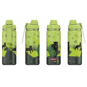 Izolovaná láhev na pití z nerezové oceli Step by Step 0,5 l, Black Cat