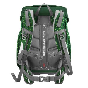 Školní aktovka Step by Step BASIS, Green Graphics - 4 dílný set, AGR certifikát