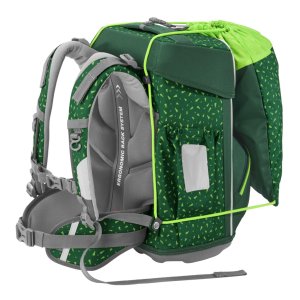 Školní aktovka Step by Step BASIS, Green Graphics - 4 dílný set, AGR certifikát