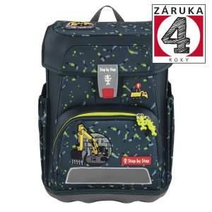 Školní aktovka Step by Step CLOUD, Bagger Rocco - 5 dílný set, AGR certifikát