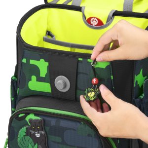 Školní aktovka Step by Step CLOUD, Black Cat Chiko - 5 dílný set, AGR certifikát