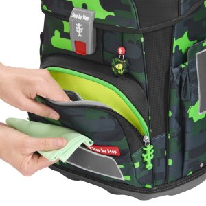 Školní aktovka Step by Step CLOUD, Black Cat Chiko - 5 dílný set, AGR certifikát