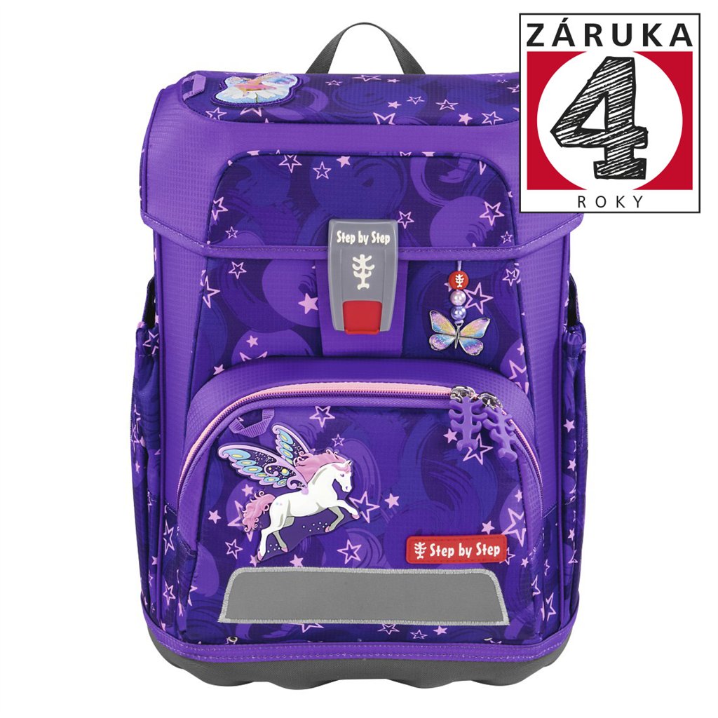 Školní aktovka Step by Step CLOUD, Pegasus Liv - 5 dílný set, AGR certifikát