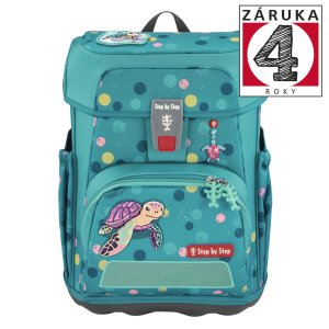 Školní aktovka Step by Step CLOUD, Turtle Josie - 5 dílný set, AGR certifikát