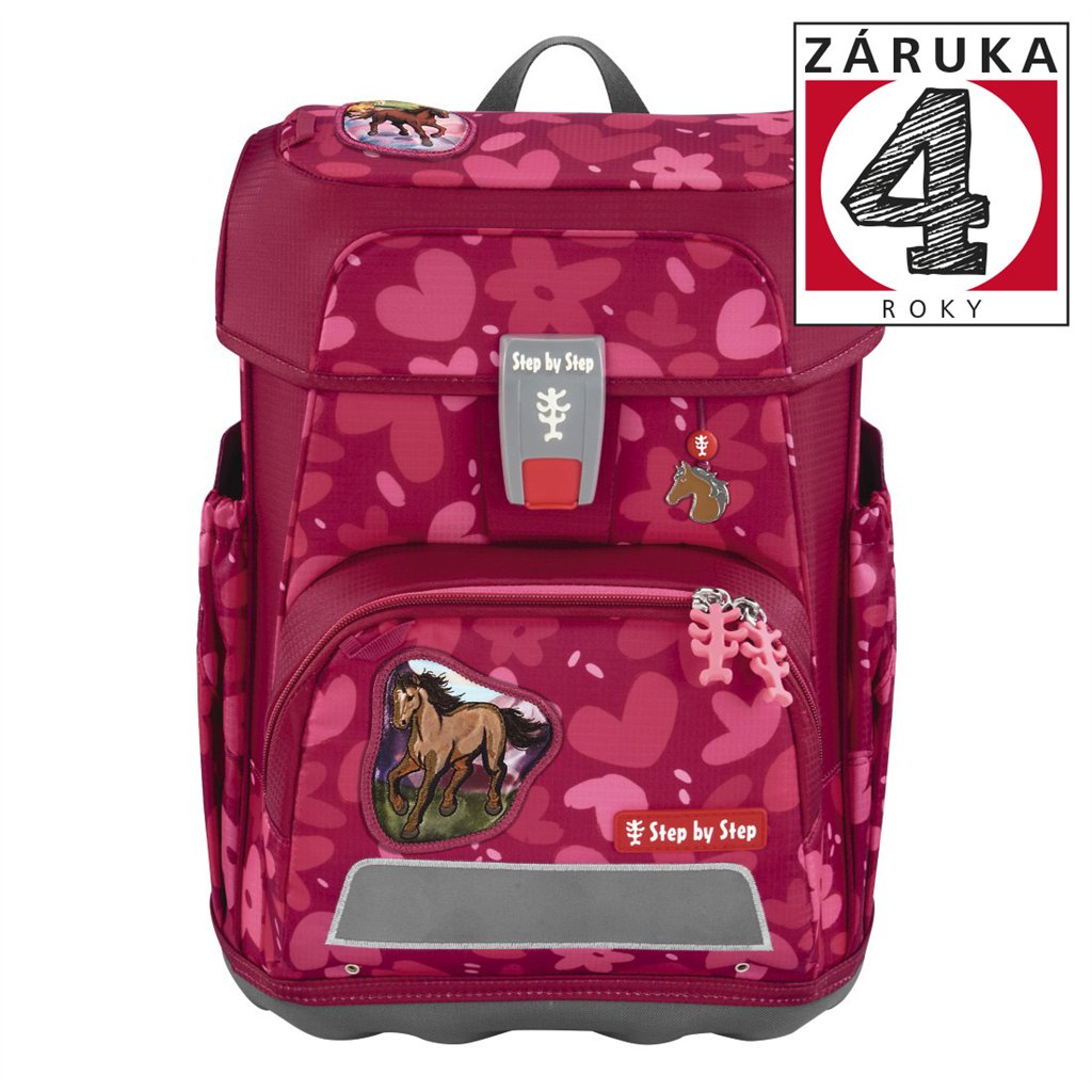 Školní aktovka Step by Step CLOUD, Wild Horse Nora - 5 dílný set, AGR certifikát