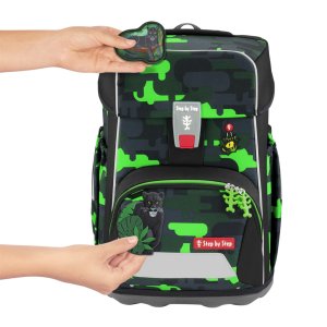 Školní aktovka Step by Step GIANT, Black Cat Chiko - 5 dílný set, AGR certifikát