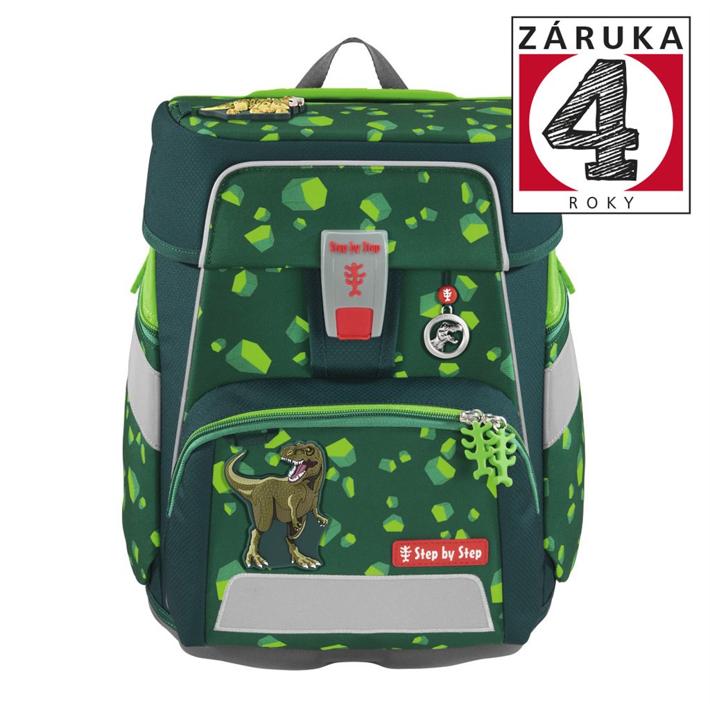 Školní aktovka Step by Step SPACE, Dino Targo - 5 dílný set, AGR certifikát