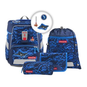 Školní aktovka Step by Step SPACE, Manta Rio - 5 dílný set, AGR certifikát