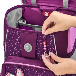 Školní aktovka Step by Step SPACE, Pretty Unicorn - 5 dílný set, AGR certifikát