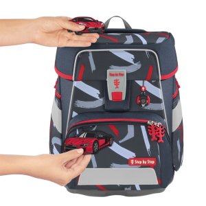 Školní aktovka Step by Step SPACE, Sports Car Mick - 5 dílný set, AGR certifikát