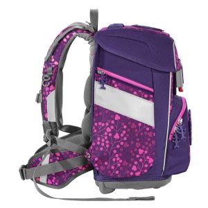 Školní aktovka Step by Step SPACE SHINE, Butterfly Night Ina - 5 dílný set, AGR certifikát