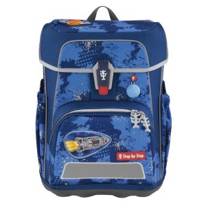 Školní aktovka Step by Step CLOUD REFLECT, Rocket Novo - 5 dílný set, AGR certifikát