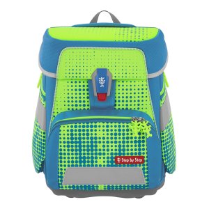 Školní aktovka Step by Step SPACE NEON, Race Car Chuck - 5 dílný set, AGR certifikát