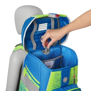 Školní aktovka Step by Step SPACE NEON, Race Car Chuck - 5 dílný set, AGR certifikát