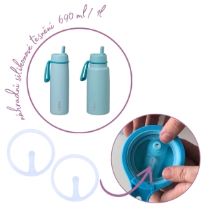 Náhradní silikonové těsnění k Nerezové termolahvi - 2ks