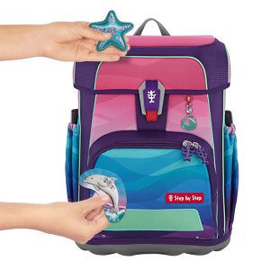 Školní aktovka Step by Step CLOUD OCEAN, Dolphin Lana - 5 dílný set, AGR certifikát