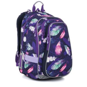Školní batoh Fialová pírka Topgal LYNN 26008